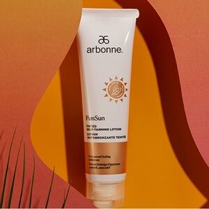 Arbonne FunSun tinted self-tanning lotion 5 fl. Oz. NIB
